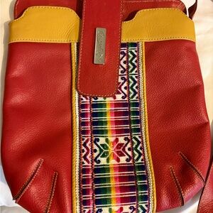 Satchel Style Purse With A Palette Full Of Colors